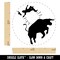 Rodeo Bull Bucking Throwing Cowboy Rubber Stamp for Stamping Crafting Planners